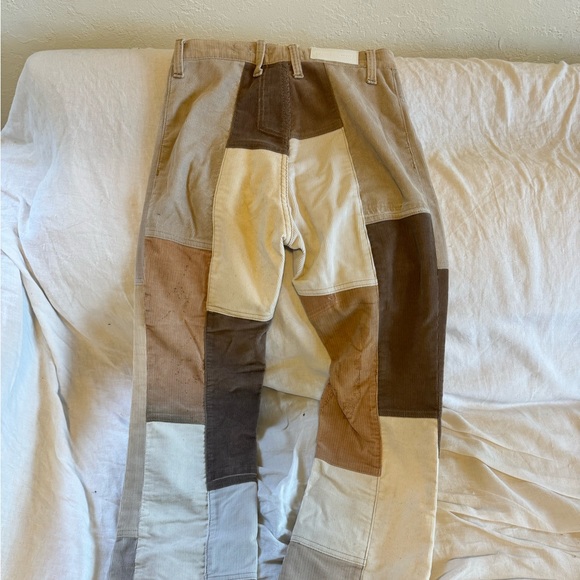 RE/DONE upcycled corduroy patchwork pants - made from vintage fabrics - Picture 2 of 5